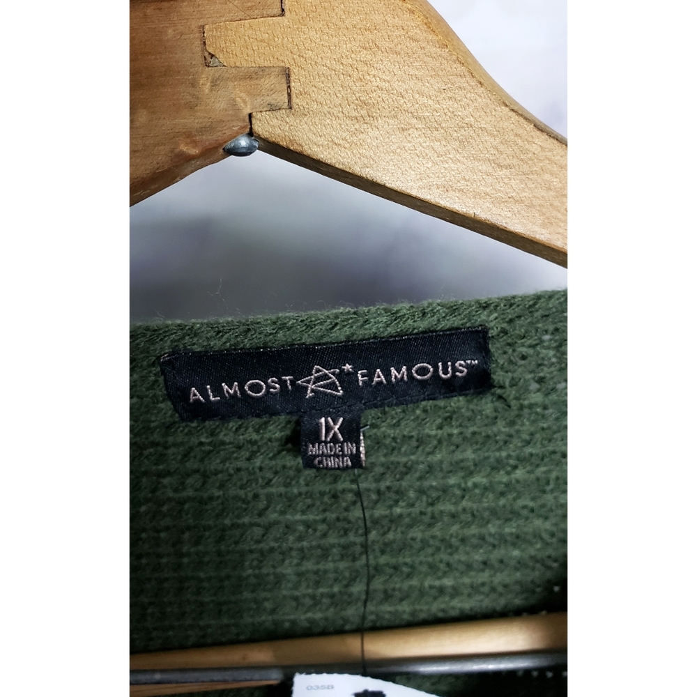 ❌SOLD❌Knit Tunic Dress Olive 1X - Picture 5 of 5